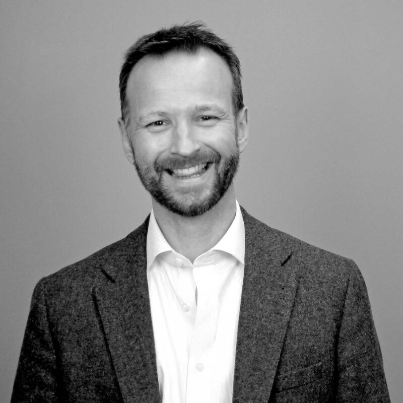 Black and white image of Vetsure founder and CEO Ashley Gray